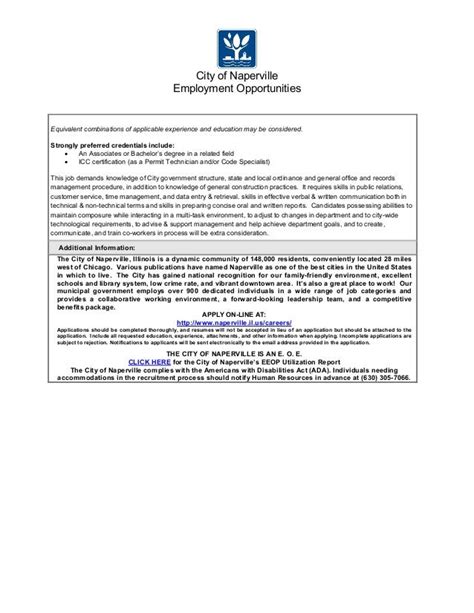 village of naperville employment.